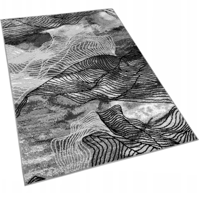 Moderner Stückteppich 50x90 cm LUKEN - grau