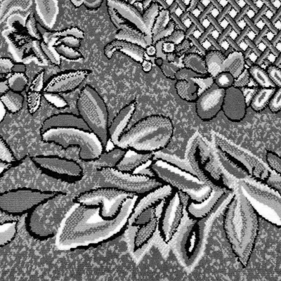 Gemusterter Teppich 50x90 cm LUKEN - grau