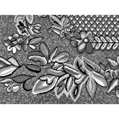 Gemusterter Teppich 50x90 cm LUKEN - grau