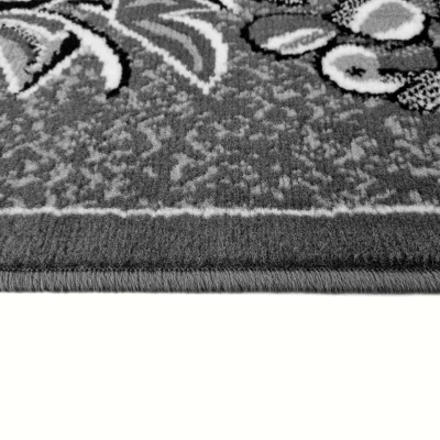 Gemusterter Teppich 50x90 cm LUKEN - grau