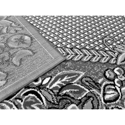 Gemusterter Teppich 50x90 cm LUKEN - grau
