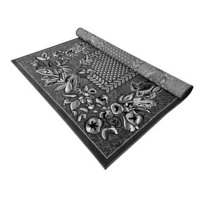 Gemusterter Teppich 50x90 cm LUKEN - grau