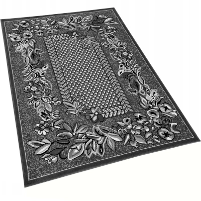 Gemusterter Teppich 50x90 cm LUKEN - grau
