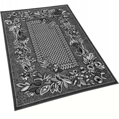 Gemusterter Teppich 50x90 cm LUKEN - grau