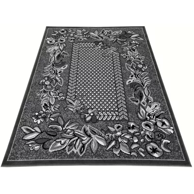 Gemusterter Teppich 50x90 cm LUKEN - grau
