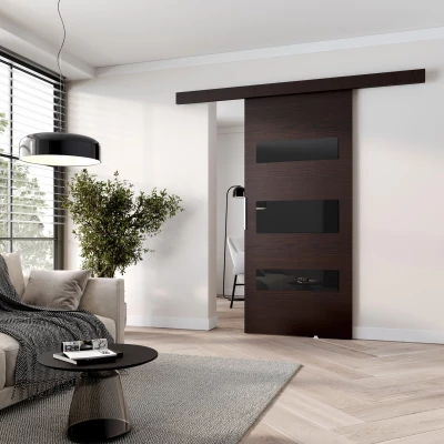 Schiebetür BARRET 4 - 96 cm, Wenge