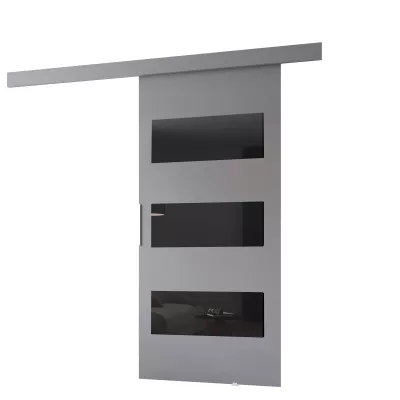 Schiebetür an der Wand BARRET 5 - 86 cm, grau