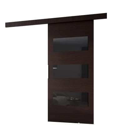 Schiebetür an der Wand BARRET 5 - 86 cm, Wenge
