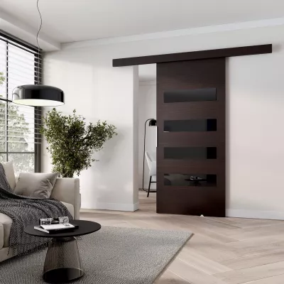 Schiebetür für den Innenbereich BARRET 6 - 76 cm, Wenge