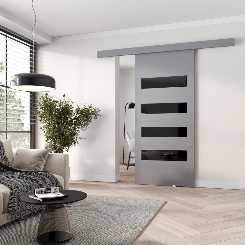 Schiebetür für den Innenbereich BARRET 6 - 96 cm, grau
