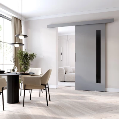 Innentür zur Wand BARRET 7 - 76 cm, grau