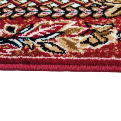Gemusterter Teppich 140x190 cm LUKEN - rot