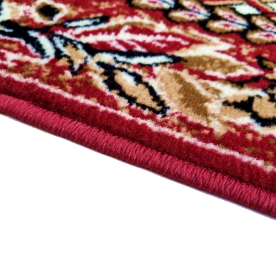 Gemusterter Teppich 140x190 cm LUKEN - rot