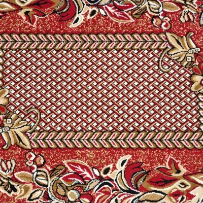 Gemusterter Teppich 80x150 cm LUKEN - rot