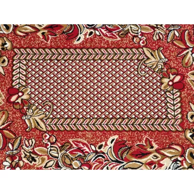 Gemusterter Teppich 80x150 cm LUKEN - rot
