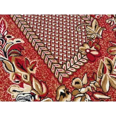 Gemusterter Teppich 50x90 cm LUKEN - rot