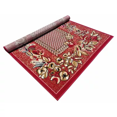 Gemusterter Teppich 80x150 cm LUKEN - rot
