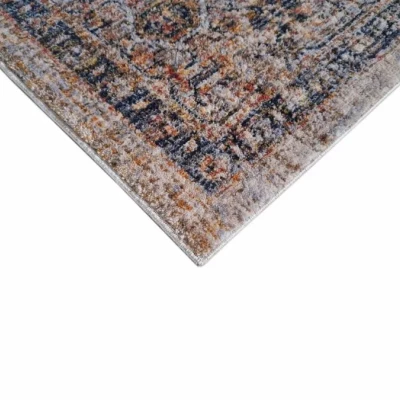 Stück Orientteppich 160x220 cm FRANCO - blau / mehrfarbig