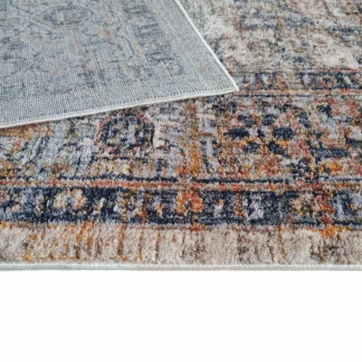 Stück Orientteppich 160x220 cm FRANCO - blau / mehrfarbig
