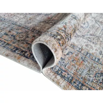 Stück Orientteppich 140x190 cm FRANCO - blau / mehrfarbig