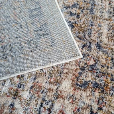 Stück Orientteppich 140x190 cm FRANCO - blau / mehrfarbig