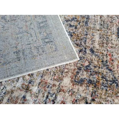 Stück Orientteppich 140x190 cm FRANCO - blau / mehrfarbig