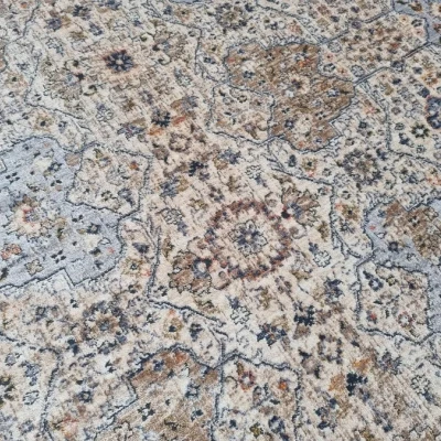 Rechteckiger Teppich 120x170 cm FRANCO - blau / mehrfarbig