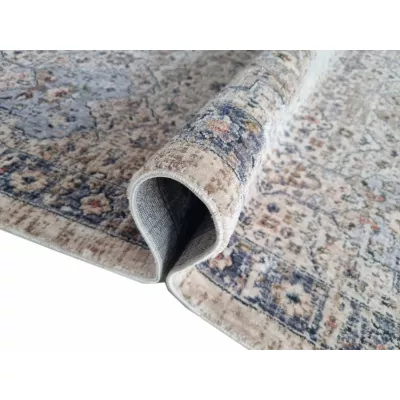 Rechteckiger Teppich 120x170 cm FRANCO - blau / mehrfarbig