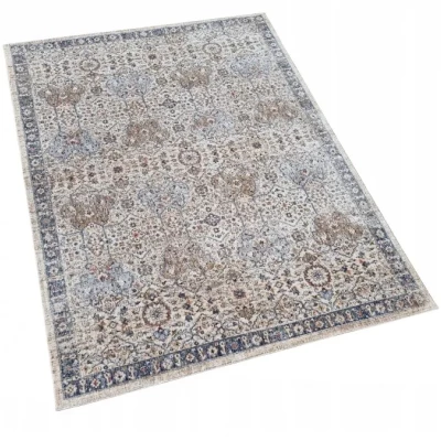 Rechteckiger Teppich 120x170 cm FRANCO - blau / mehrfarbig