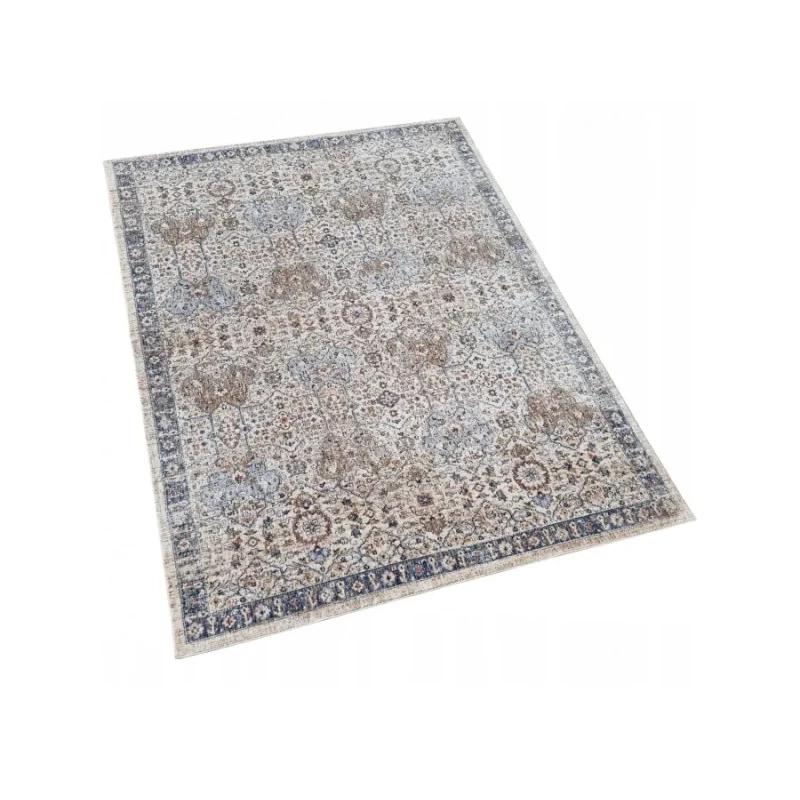 Rechteckiger Teppich 120x170 cm FRANCO - blau / mehrfarbig