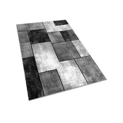 Teppich 180x260 cm DEMIAN - grau / schwarz / weiß
