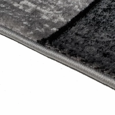 Teppich 180x260 cm DEMIAN - grau / schwarz / weiß