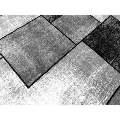Teppich 180x260 cm DEMIAN - grau / schwarz / weiß