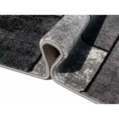 Teppich 180x260 cm DEMIAN - grau / schwarz / weiß