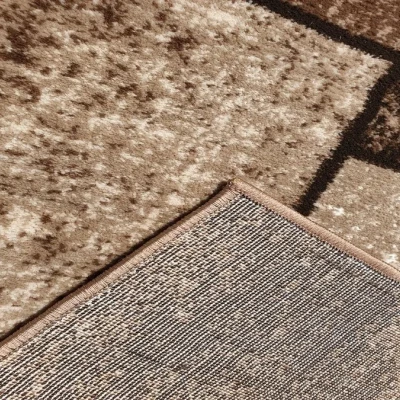 Geometrischer Stückteppich 160x220 cm DEMIAN - braun / beige