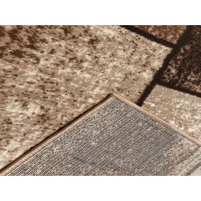 Geometrischer Stückteppich 160x220 cm DEMIAN - braun / beige