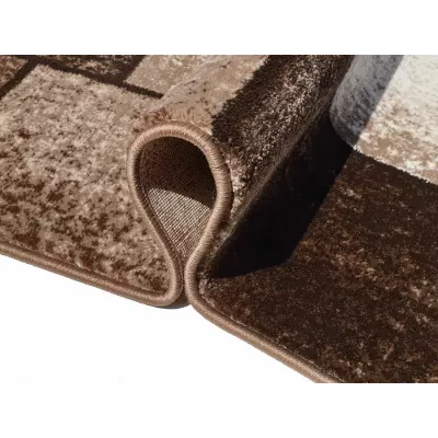 Geometrischer Stückteppich 160x220 cm DEMIAN - braun / beige