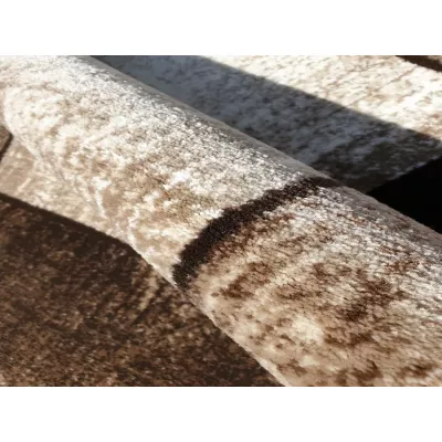 Geometrischer Stückteppich 150x300 cm DEMIAN - braun / beige