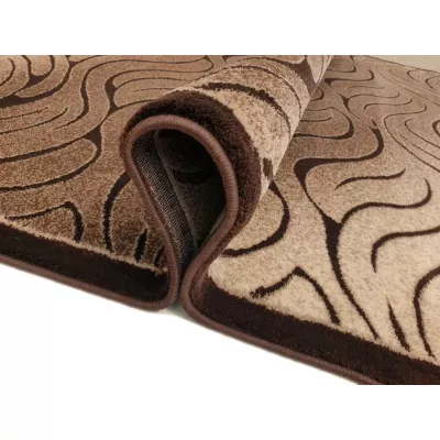 Moderner rechteckiger Teppich 160x220 cm DEMIAN - braun / beige