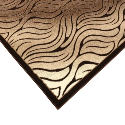 Moderner rechteckiger Teppich 160x220 cm DEMIAN - braun / beige