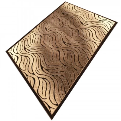 Moderner rechteckiger Teppich 120x170 cm DEMIAN - braun / beige
