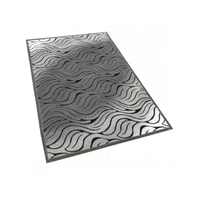 Moderner rechteckiger Teppich 200x290 cm DEMIAN - grau / schwarz