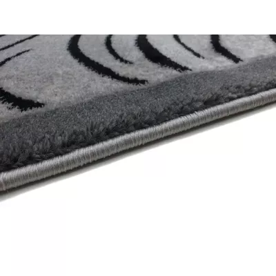 Moderner rechteckiger Teppich 150x300 cm DEMIAN - grau / schwarz