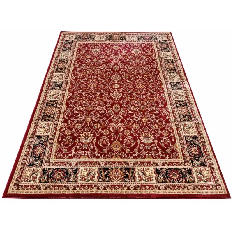 Orientalischer Stückteppich 160x220 cm LUCHO - rot / gemustert