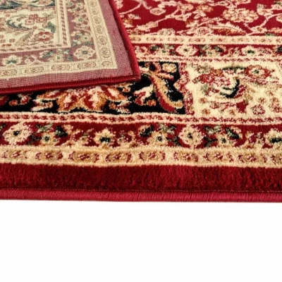 Orientalischer Stückteppich 70x140 cm LUCHO - rot / gemustert
