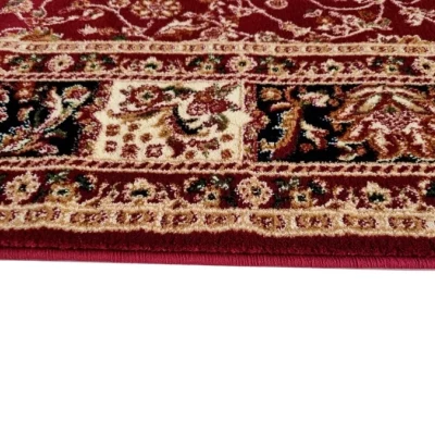 Orientalischer Stückteppich 70x140 cm LUCHO - rot / gemustert