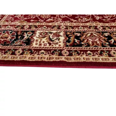 Orientalischer Stückteppich 70x140 cm LUCHO - rot / gemustert