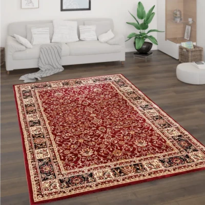 Orientalischer Stückteppich 70x140 cm LUCHO - rot / gemustert