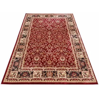 Orientalischer Stückteppich 70x140 cm LUCHO - rot / gemustert