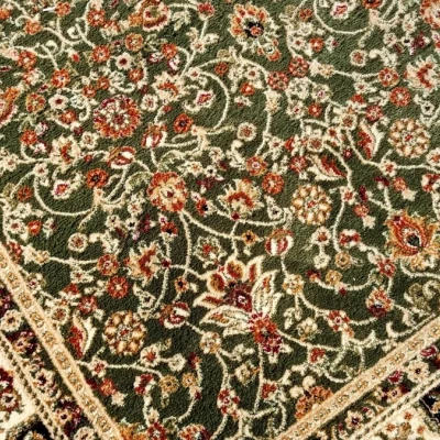 Orientalischer Stückteppich 200x300 cm LUCHO - grün / gemustert
